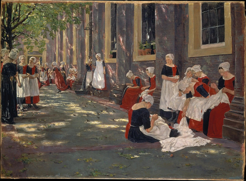 Période gratuite à l'orphelinat d'Amsterdam - Max Liebermann