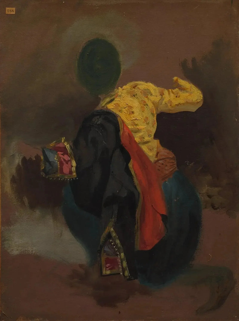 Personnage en costume turc - Eugène Delacroix
