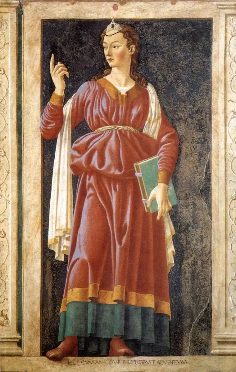Personnages célèbres : la Sibylle de Cumes - Andrea del Castagno