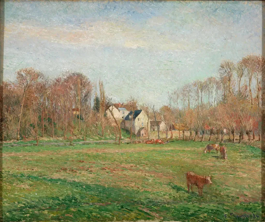 Petit-Moulin et prairie à Osny - Camille Pissarro