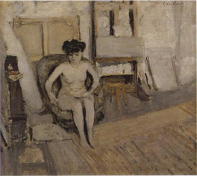 Petit nu assis - Édouard Vuillard