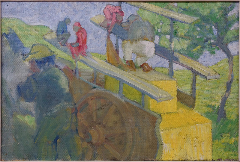 Petit singe sur un chariot - Franz Marc
