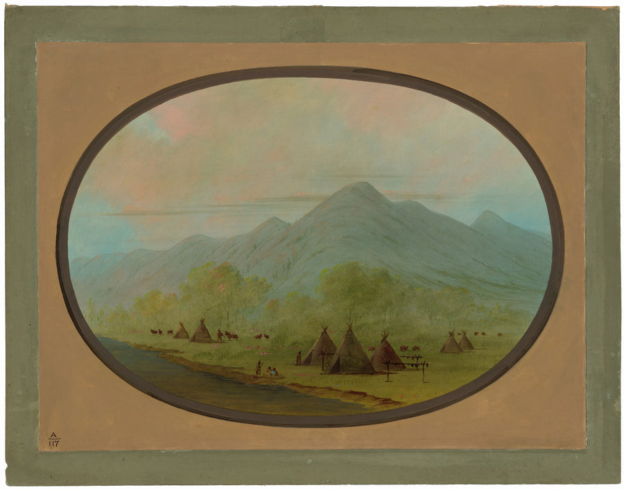 Un petit village de corbeaux - George Catlin