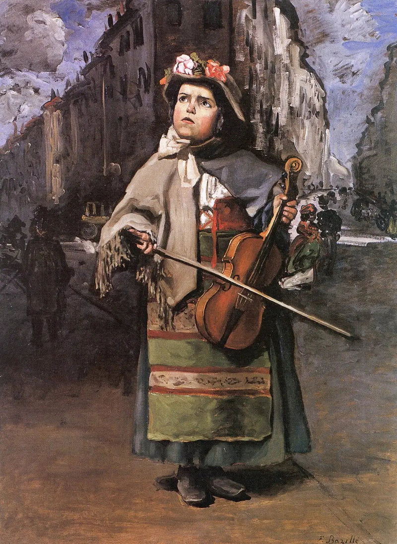 Petite chanteuse italienne des rues - Frédéric Bazille