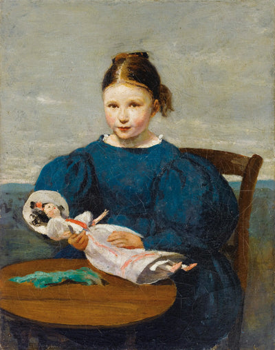 Petite fille avec une poupée - Jean-Baptiste Camille Corot - Alpha Reproduction
