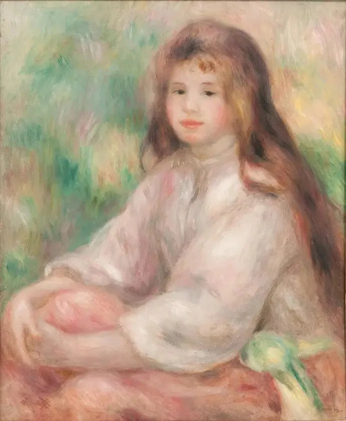 Petite fille en rose - Pierre-Auguste Renoir