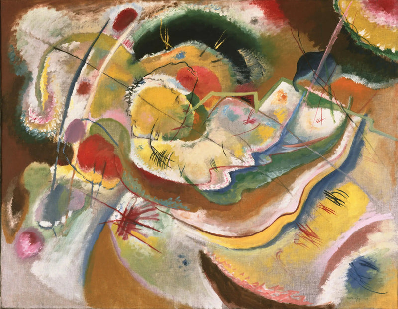Petite peinture jaune (improvisation) - Vassily Kandinsky
