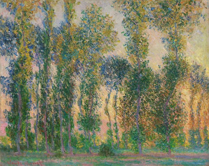 Peupliers à Giverny - Claude Monet