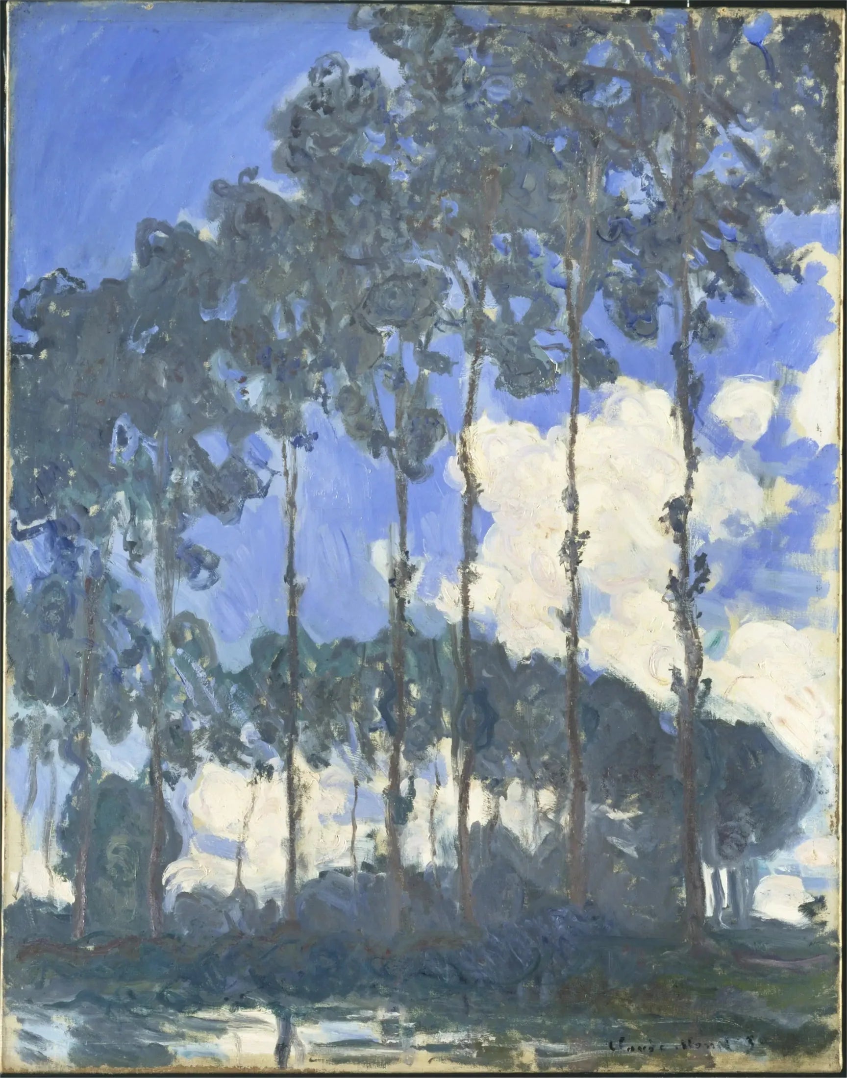 Peupliers au bord de l'Epte - Claude Monet image 1 copie de tableau peinte à la main