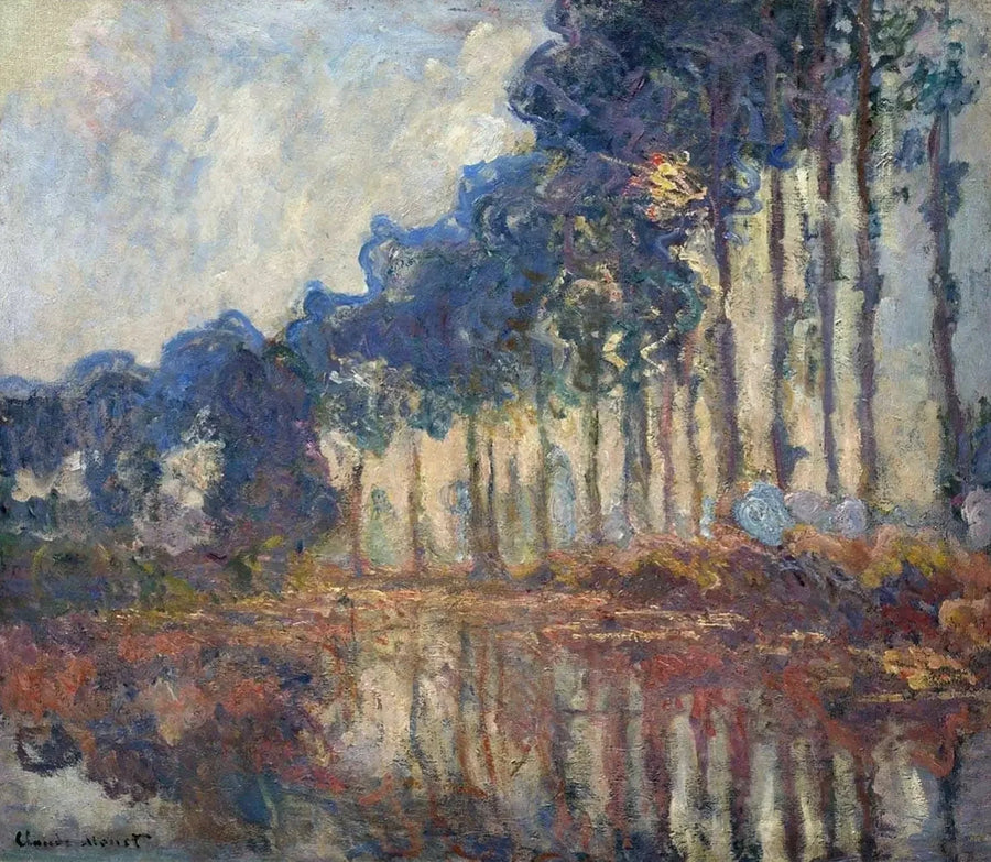 Les Peupliers, automne W1311 – Claude Monet