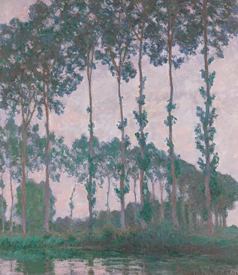 Peupliers au bord de l’Epte, temps couvert W1299 – Claude Monet