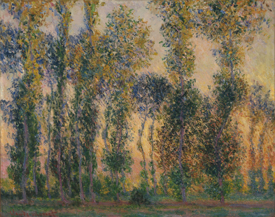 Les Peupliers à Giverny W1156 – Claude Monet