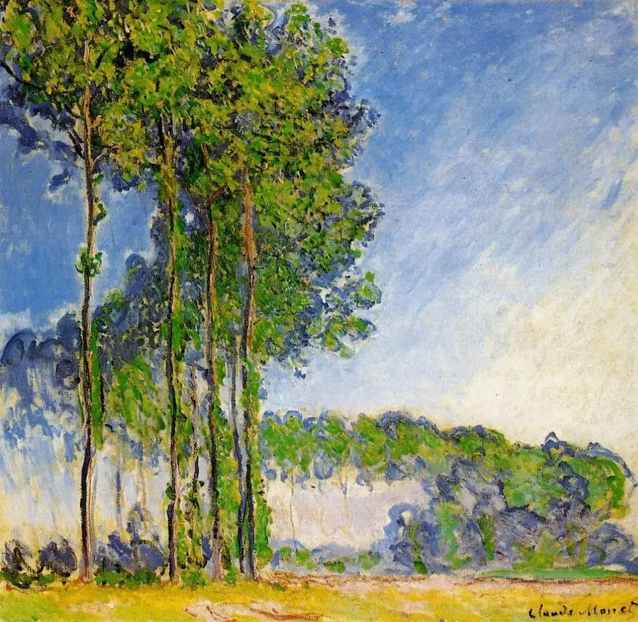 Peupliers, vus du marais W1313 – Claude Monet