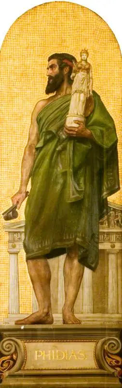 Phidias (vers 480 avant JC – vers 430 avant JC) (conception d'une mosaïque au Victoria and Albert Museum) - Edward Poynter