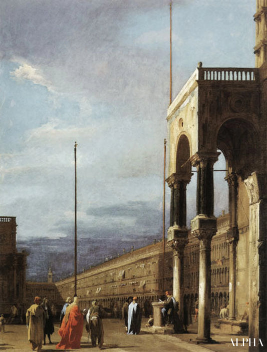 Piazza Saint Marco regardant l'ouest du nord le prendre fin de Piazzetta le - Canal Giovanni Antonio - Reproductions de tableaux et peintures haut de gamme