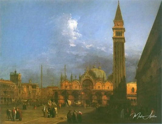 Piazza Saint Marco regardant vers l'est - Canal Giovanni Antonio - Reproductions de tableaux et peintures haut de gamme