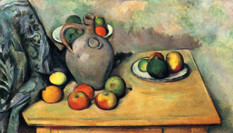 Pichet et fruits sur une table - Paul Cézanne