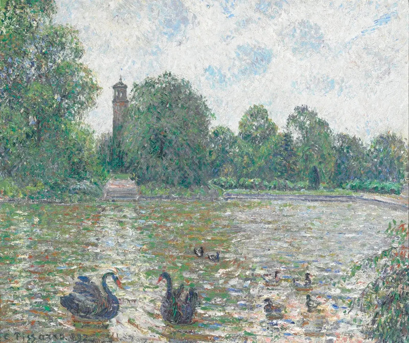 Pièce d'eau à Kew, Londres - Camille Pissarro