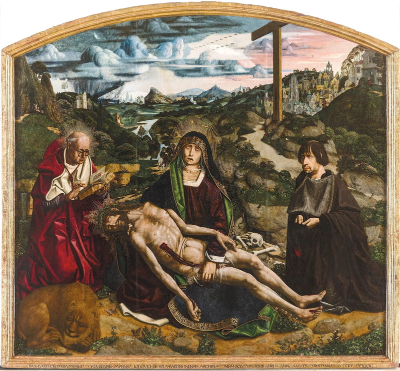 Piedad with Canon Lluís Desplà - Bartolomé Bermejo