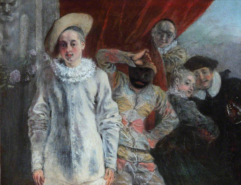 Pierrot, Arlequin et Scapin - Antoine Watteau