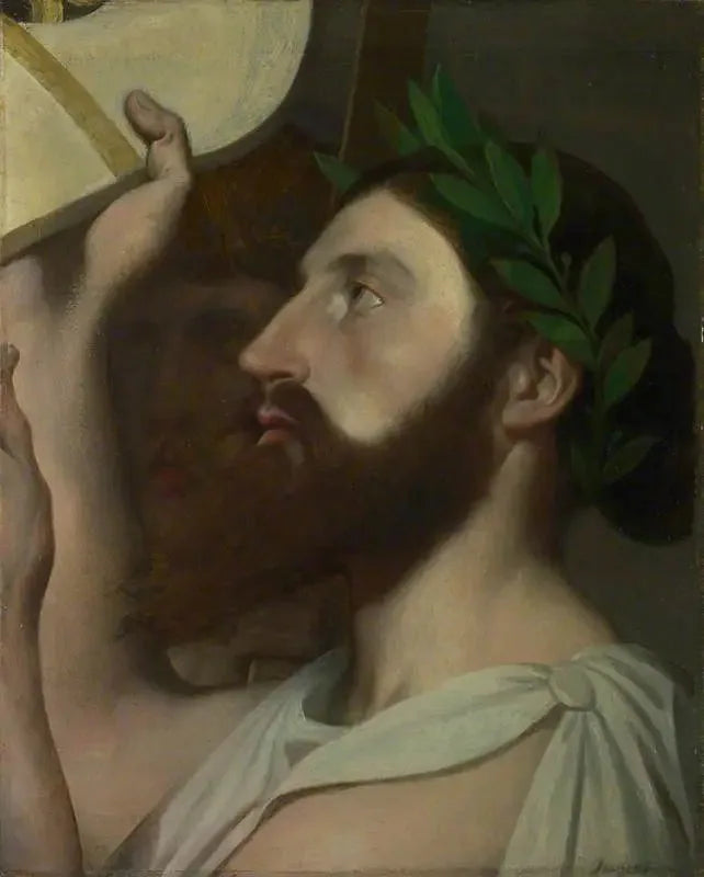 Pindare offrant sa lyre à Homère - Jean-Auguste-Dominique Ingres