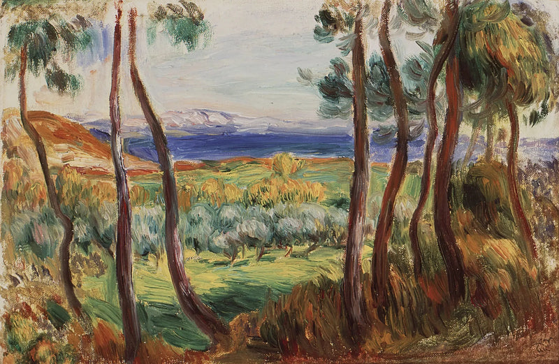Pins aux environs de Cagnes - Pierre-Auguste Renoir