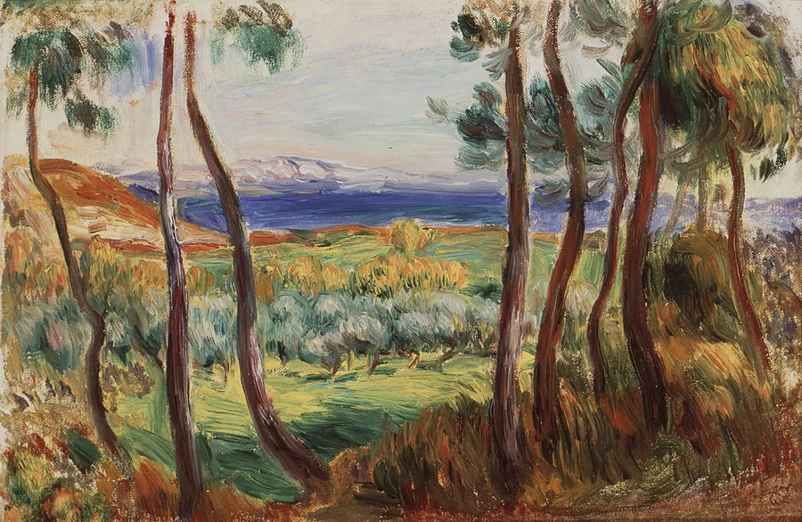 Pins aux environs de Cagnes, vers 1910 – Renoir
