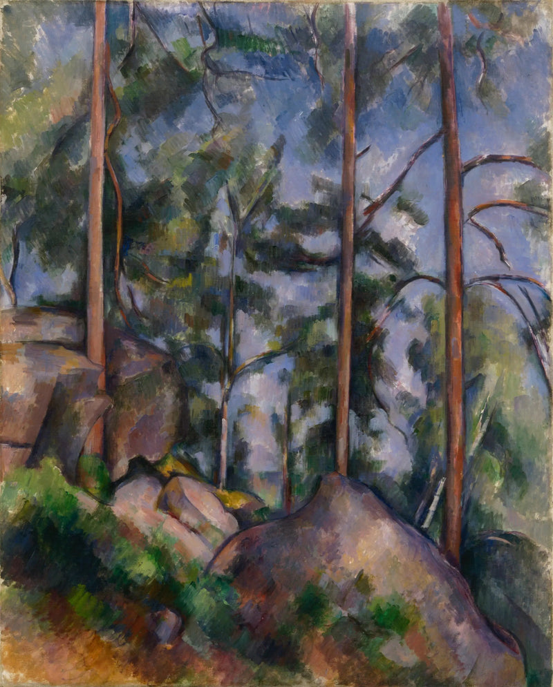 Pins et Rochers, Fontainebleau - Paul Cézanne
