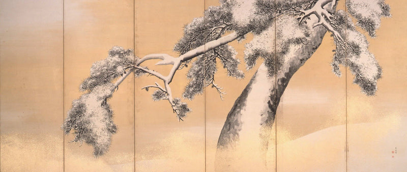 Pins sous la neige - Maruyama Ōkyo