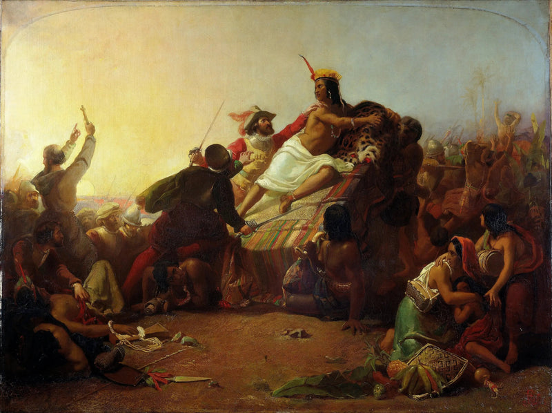 Pizarro s'empare des Incas du Pérou - John Everett Millais