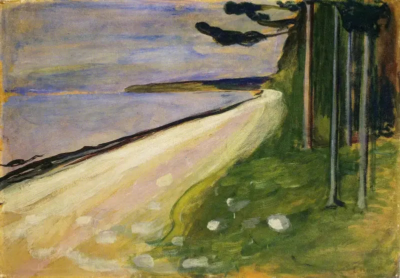 Plage à Åsgårdstrand - Edvard Munch