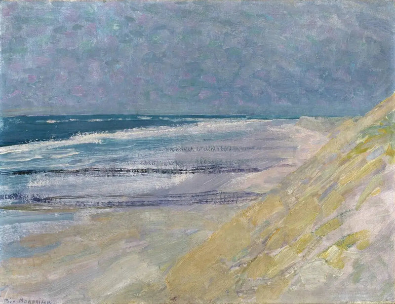 Plage avec trois ou quatre jetées à Domburg - Piet Mondrian