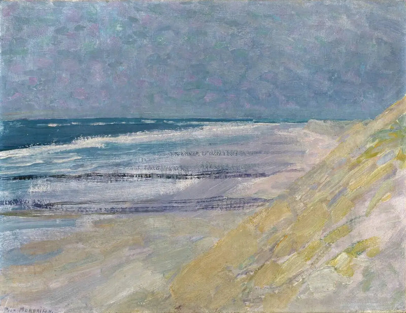 Plage avec trois ou quatre jetées à Domburg - Piet Mondrian