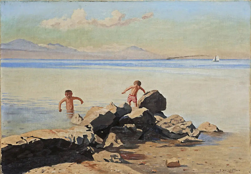 Plage de Bellerive à Ouchy - Félix Vallotton