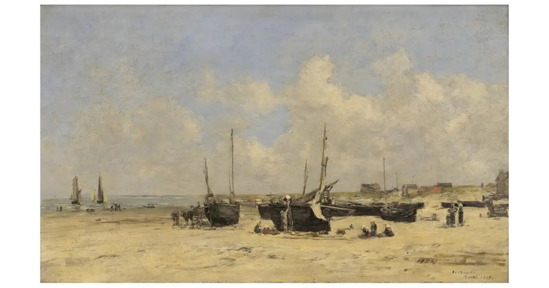 Plage de Berck à marée basse - Eugène Boudin