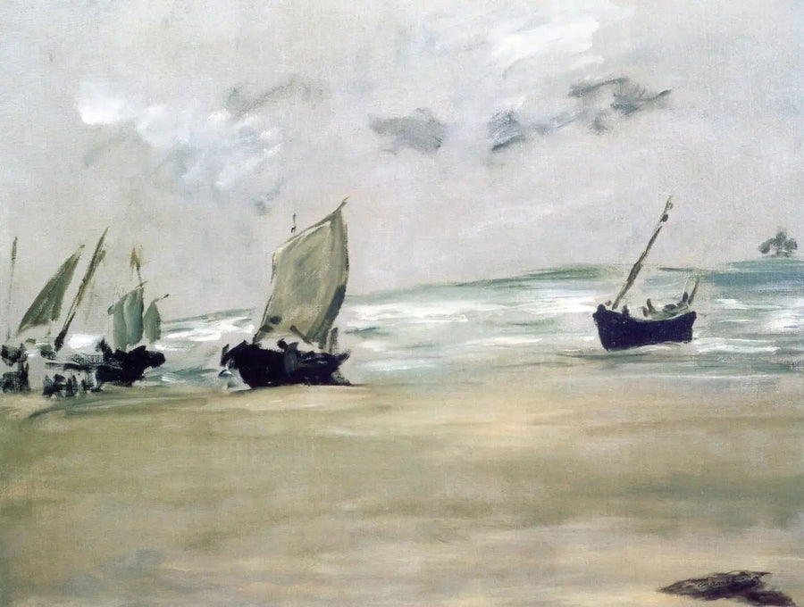 Plage de Berck-sur-mer à basse marée - Édouard Manet