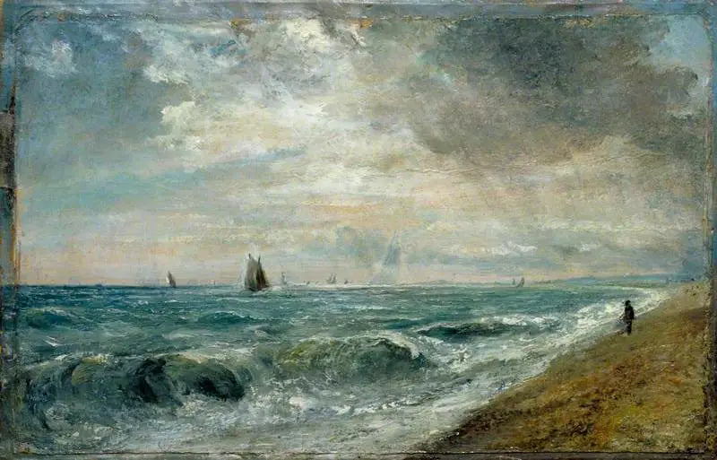Plage de Hove - John Constable image 1 reproduction de peinture à l’huile