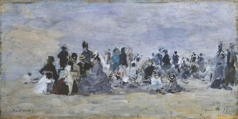 Plage de Trouville - Eugène Boudin