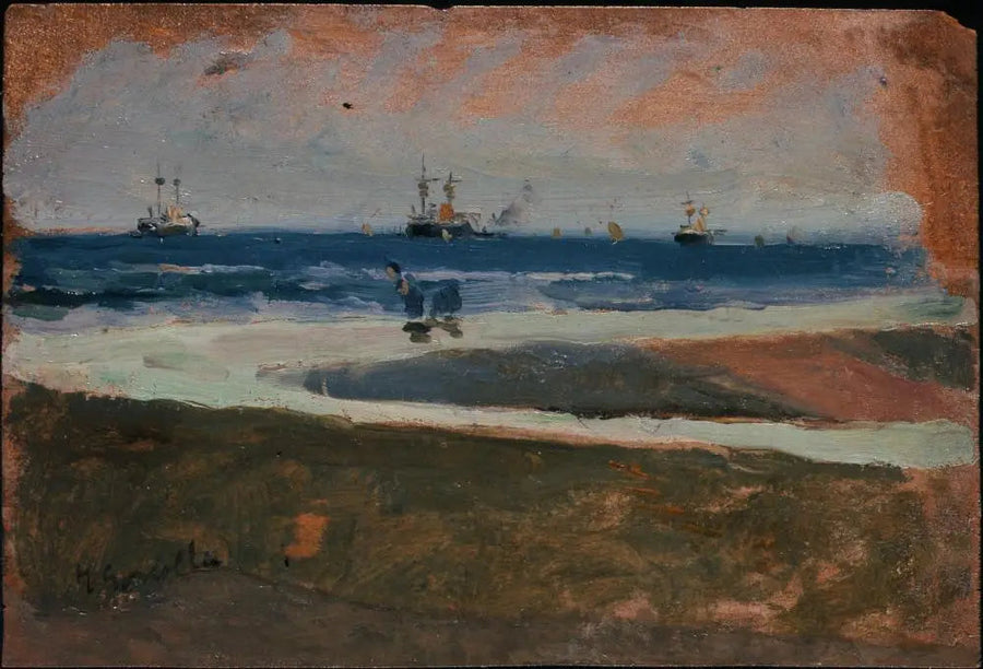 Plage de Valence - Joaquín Sorolla