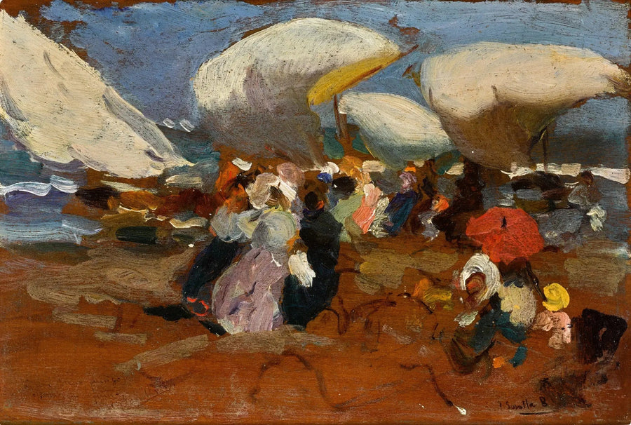 Plage de Valence - Joaquín Sorolla