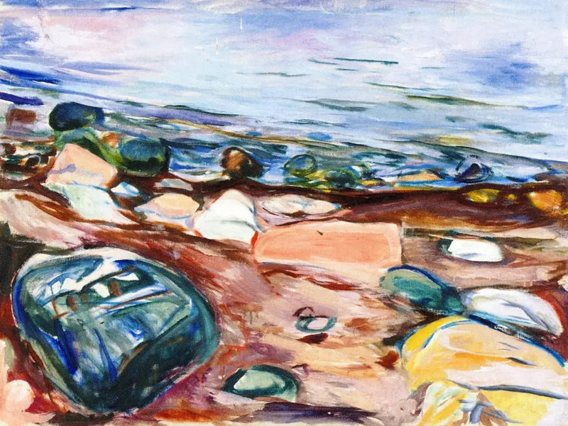 Plage et Rochers - Edvard Munch