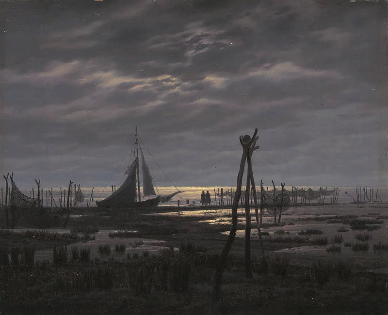 Plage marécageuse - Caspar David Friedrich