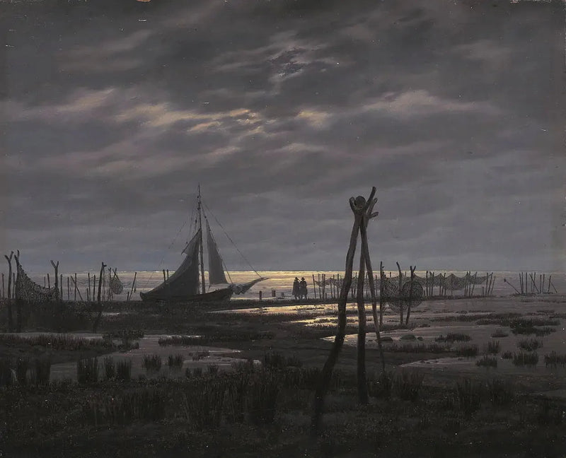 Plage marécageuse - Caspar David Friedrich