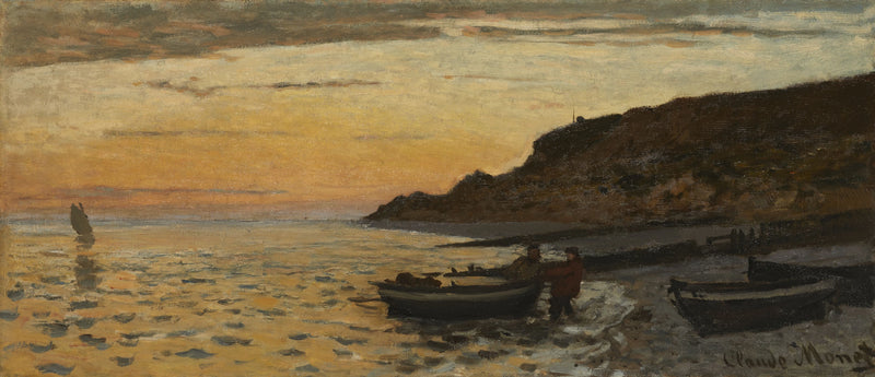 La Plage de Sainte-Adresse W39a – Claude Monet