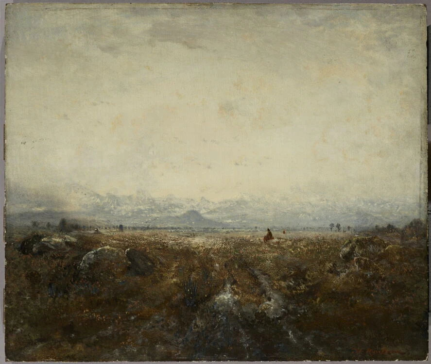 La plaine devant les Pyrénées - Théodore Rousseau
