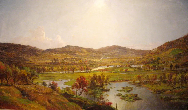 Plaines de Sidney avec l'union des rivières Susquehanna et Unadilla - Jasper Francis Cropsey