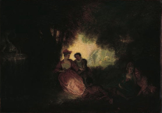 Plaisir d'été - Antoine Watteau image 1 reproduction artisanale de tableau