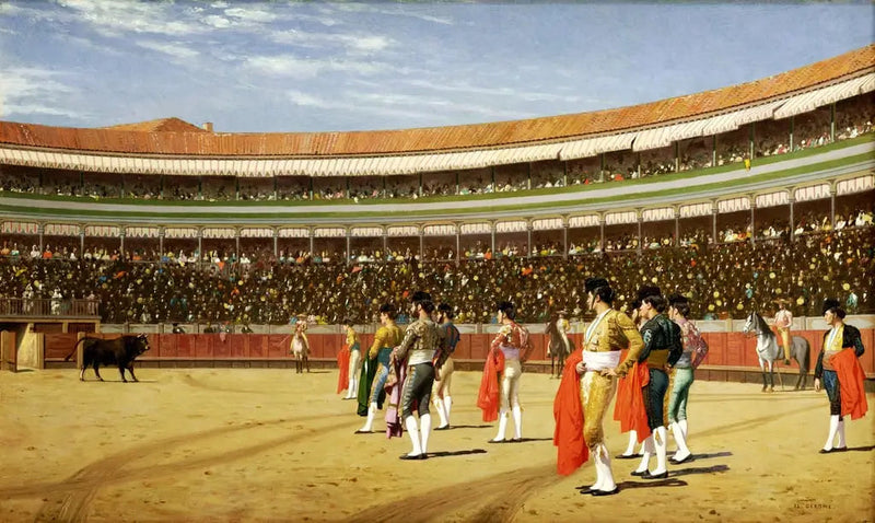 Plaza de toros : l'entrée du taureau - Jean-Léon Gérôme