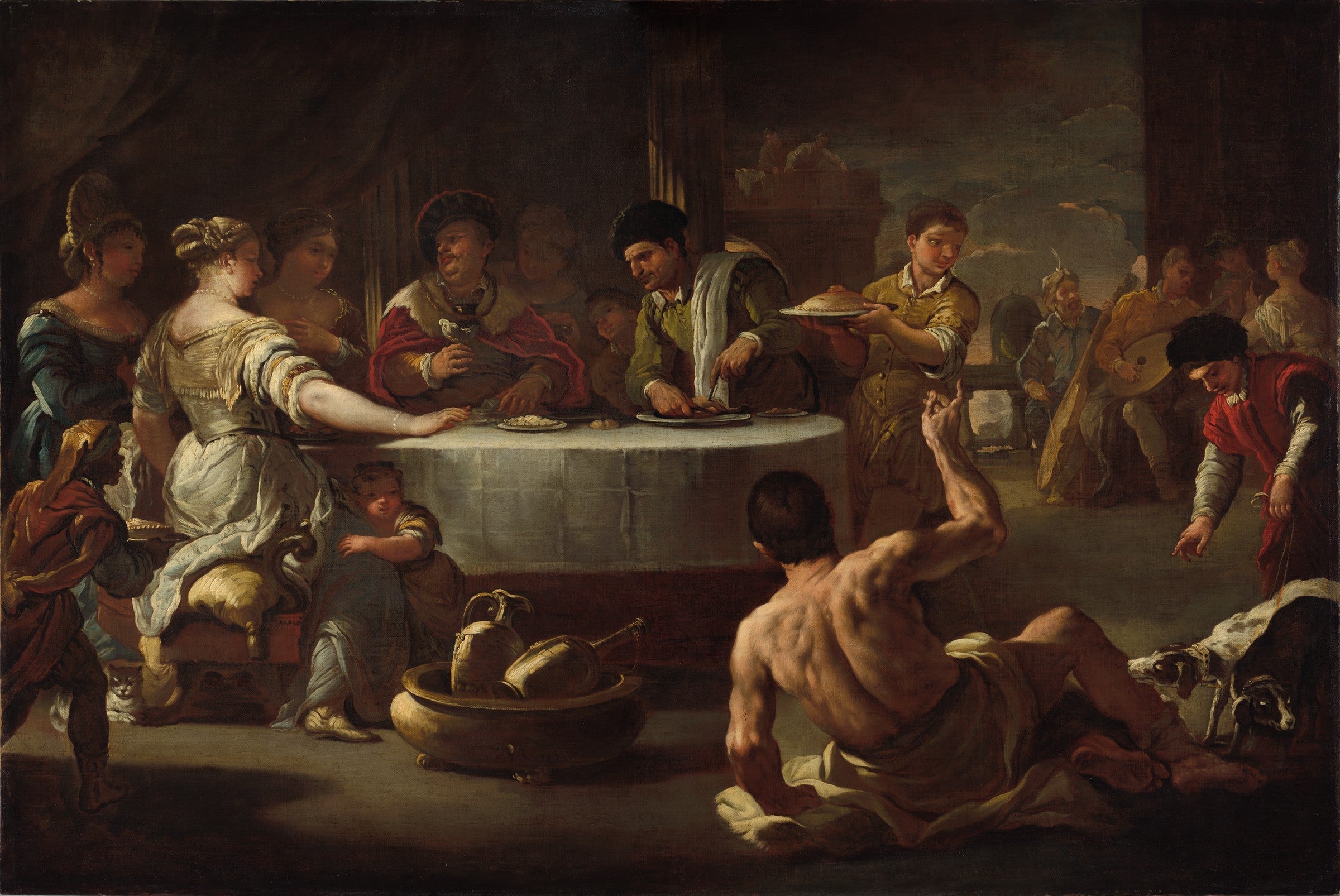 Plongée et Lazare - Luca Giordano