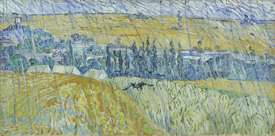 Pluie à Auvers – Vincent van Gogh